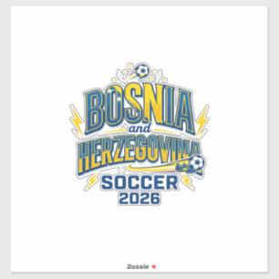 Bosnia and Herzegovina Soccer 2026 Soccer Bold Cou