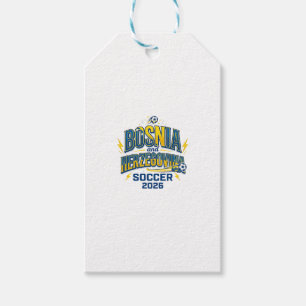 Bosnia and Herzegovina Soccer 2026 Soccer Bold Cou Gift Tags