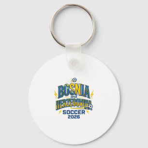 Bosnia and Herzegovina Soccer 2026 Soccer Bold Cou Keychain