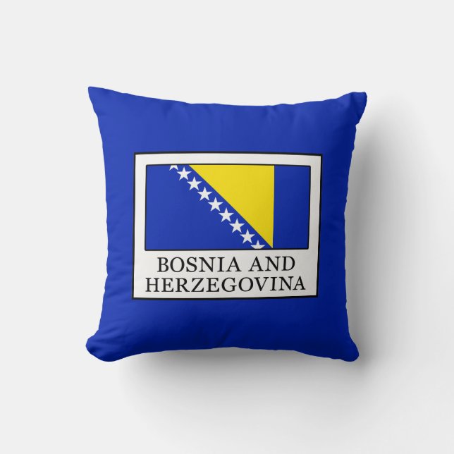 Bosnia and Herzegovina Throw Pillow (Front)