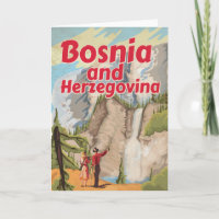 Bosnia and Herzegovina Vintage Travel Poster