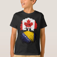 Bosnia Bosnian Canadian Canada Tree Roots Flag