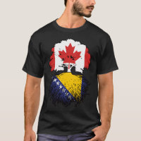 Bosnia Bosnian Canadian Canada Tree Roots Flag