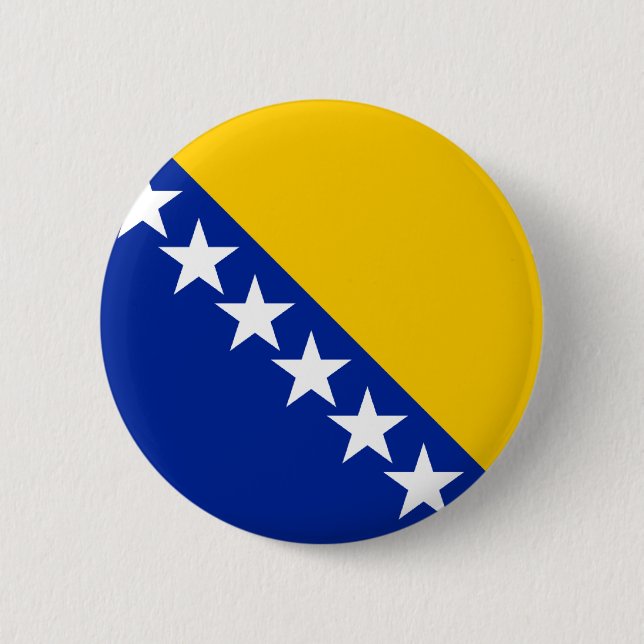 Bosnia Flag 2 Inch Round Button (Front)