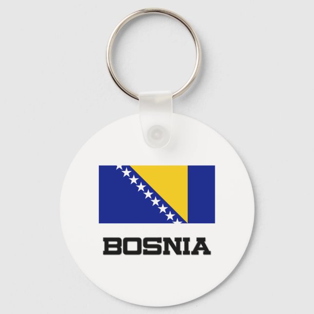 Bosnia Flag Keychain (Front)