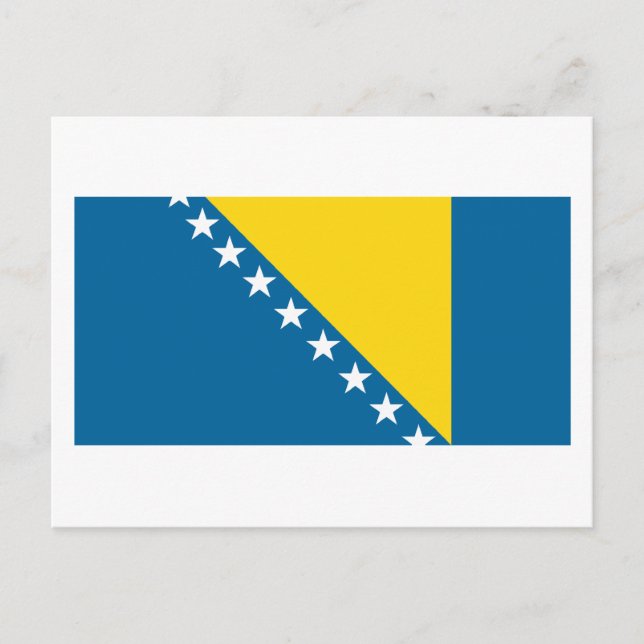 Bosnia Flag Postcard (Front)
