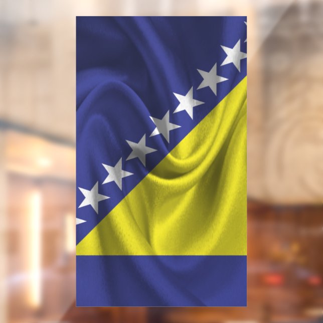 Bosnia Flag Window Cling (Sheet 2)