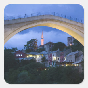 Bosnia-Hercegovina - Mostar. The Old Bridge 2 Square Sticker