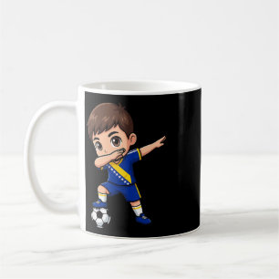Bosnia-herzegovina Dab Kid Goal Cartoon Bosnia Fla Coffee Mug