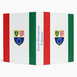 Bosnia Herzegovina Federation Flag Binder