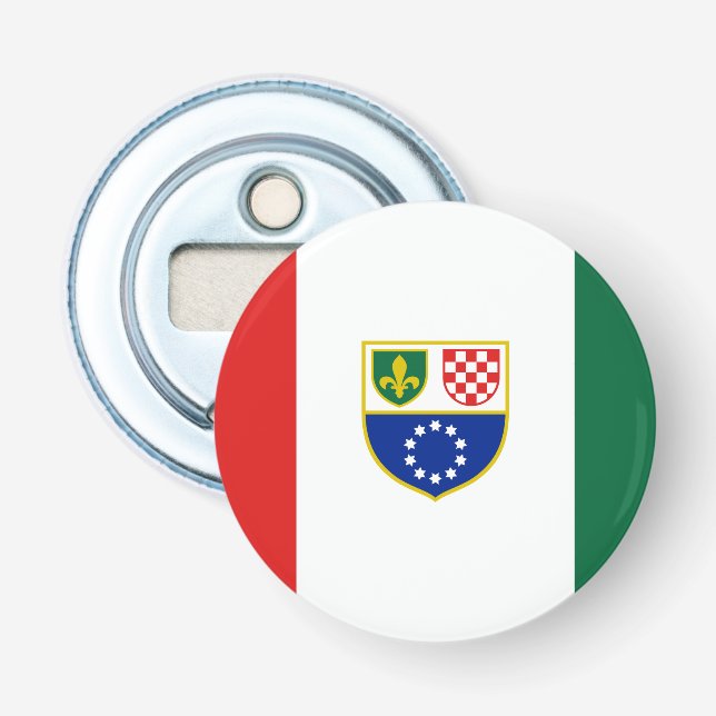 Bosnia Herzegovina Federation Flag Bottle Opener (Front)