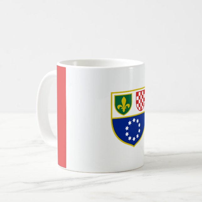 Bosnia Herzegovina Federation Flag Coffee Mug (Front Left)