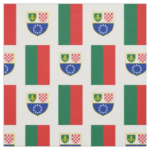Bosnia Herzegovina Federation Flag Fabric