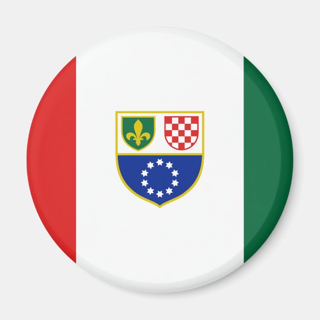 Bosnia Herzegovina Federation Flag Magnet (Front)