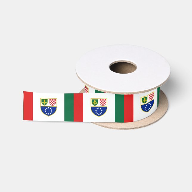 Bosnia Herzegovina Federation Flag Satin Ribbon (Spool)