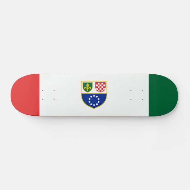 Bosnia Herzegovina Federation Flag Skateboard (Horz)