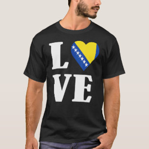 Bosnia Herzegovina Flag Balkans Bosnians T-Shirt