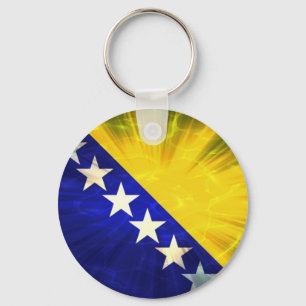 Bosnia Herzegovina Flag Keychain