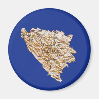 Bosnia Herzegovina Map Magnet