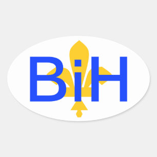 Bosnia-Herzegovina Oval Sticker
