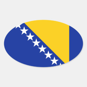 Bosnia Herzegovina Oval Sticker