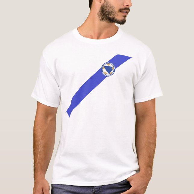 Bosnia Jersey Shirt, Plain. T-Shirt (Front)