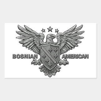 Bosnian American Themed Apparel Sticker