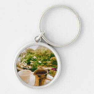 Bosnian Coffee break in Mostar  Keychain