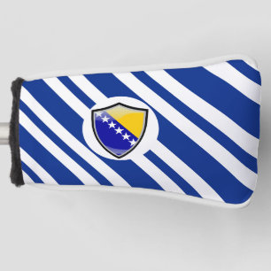 Bosnian flag golf head cover
