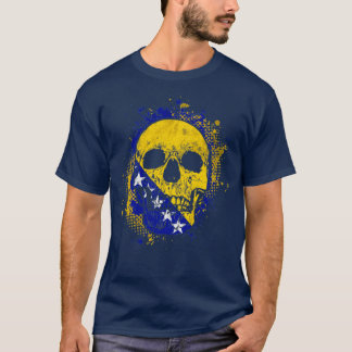 Bosnian Flag Skull T-Shirt