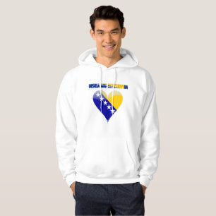 Bosnian heart hoodie