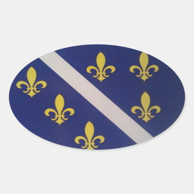 Bosnian Old Flag Sticker (Front)
