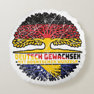 Bosnisch Deutsch Deutschland Round Pillow