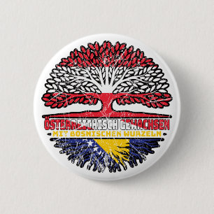 Bosnisch Österreichisch Österreich Baum 2 Inch Round Button