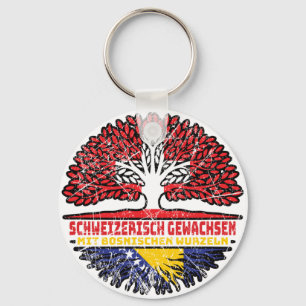 Bosnisch Schweizer Schweiz Keychain