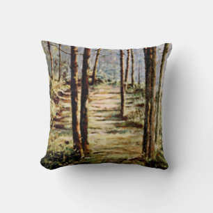 Bosque/Forest Throw Pillow