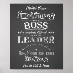 Boss Appreciation Grey background Poster