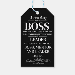 Boss appreciation week Mentor, leader Gift Tags