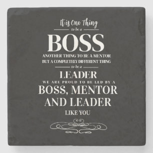 Boss appreciation week Mentor, leader  Stone Coast Stone Coaster