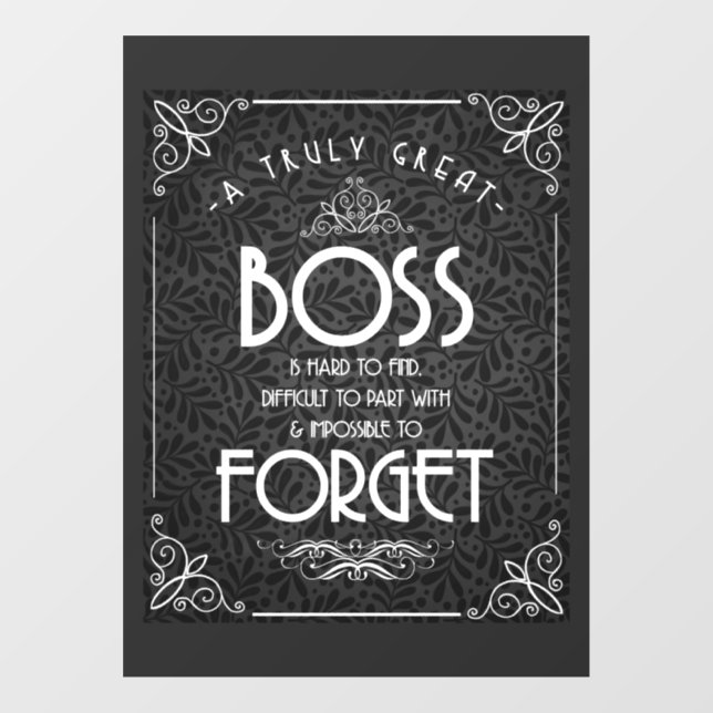 Boss appreciation week shop sign (Sheet)