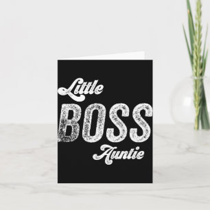 Boss Auntie Baby Mothers Day  Card