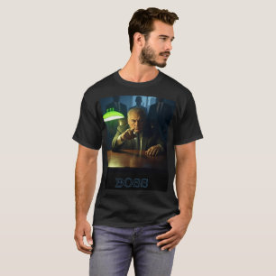 Boss avec textos hommes noir T-shirt