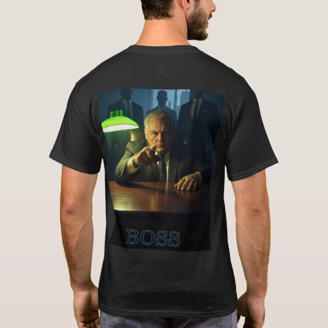 Boss avec textos hommes noir T-shirt dos (Dos)