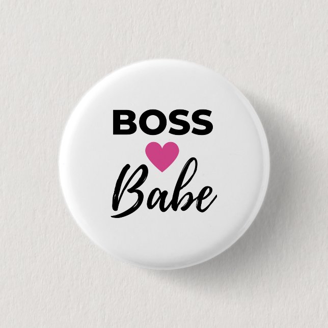 Boss Babe 2 1 Inch Round Button (Front)