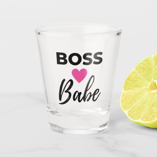 Boss Babe 2 Shot Glass (Front)