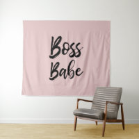 Boss Babe Quote Black Pink Simple Typography