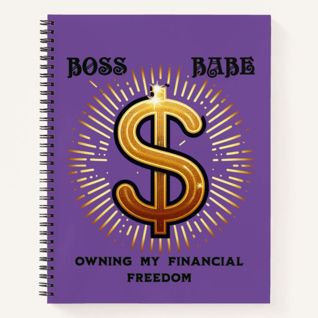 Boss Babe Spiral Notebook (Front)