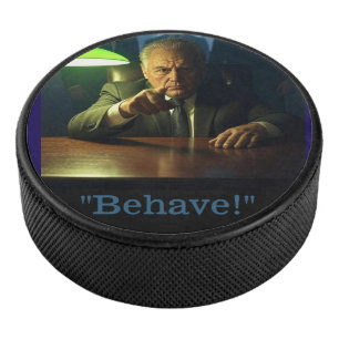 Boss behave hockey puck
