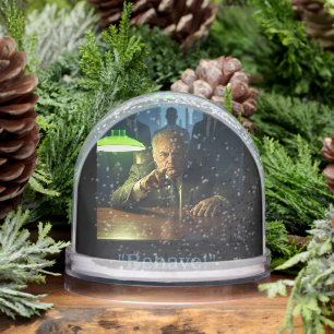 Boss behave snow globe