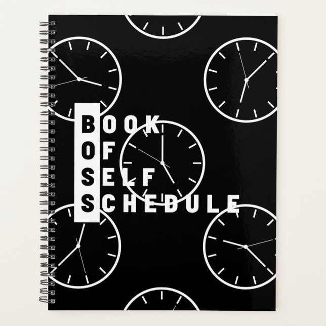 Boss Book Of Self-Planning Calendar Planner (Devant)